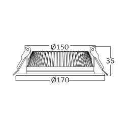 BRY-FATON-18W-3000K-BLC-LED DOWNLIGHT - 5