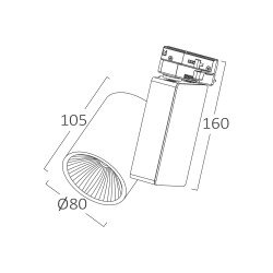 BRY-SHOPLINE-CD-30W-COB-WHT-3000K-2WRS-TRACKLIGHT - 6