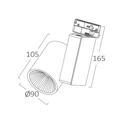 BRY-SHOPLINE-PD-30W-COB-WHT-3000K-4WRS-TRACKLIGHT - 4