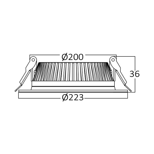 BRY-FATON-32W-3000K-WHT-LED DOWNLIGHT - 4