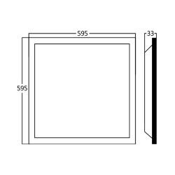 BRY-BACKLITE-40W-595X595-WHT-3000K-LED PANEL - 4