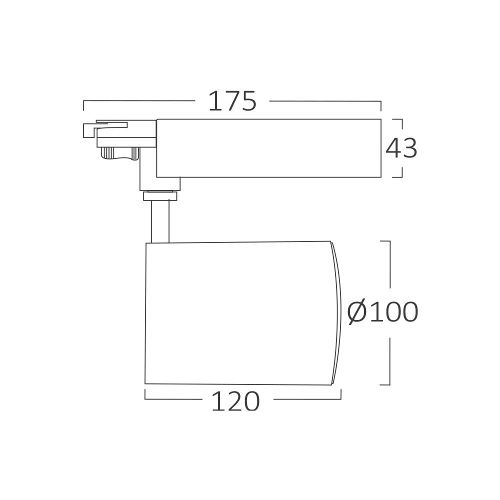 BRY-SHOPLINE-PM-40W-COB-BLC-3000K-2WRS-TRACKLIGHT - 5