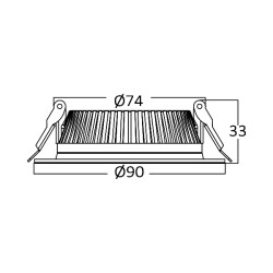 BRY-FATON-8W-3000K-WHT-LED DOWNLIGHT - 5