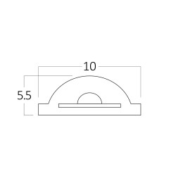 BRY-COBLINE-360L-COB-3000K-CLR-220V-IP54-LED STRIP - 3