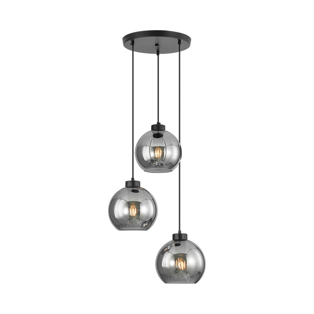 BRY-S005R-3H-3xE27-SMK-PENDANT LIGHT - 1