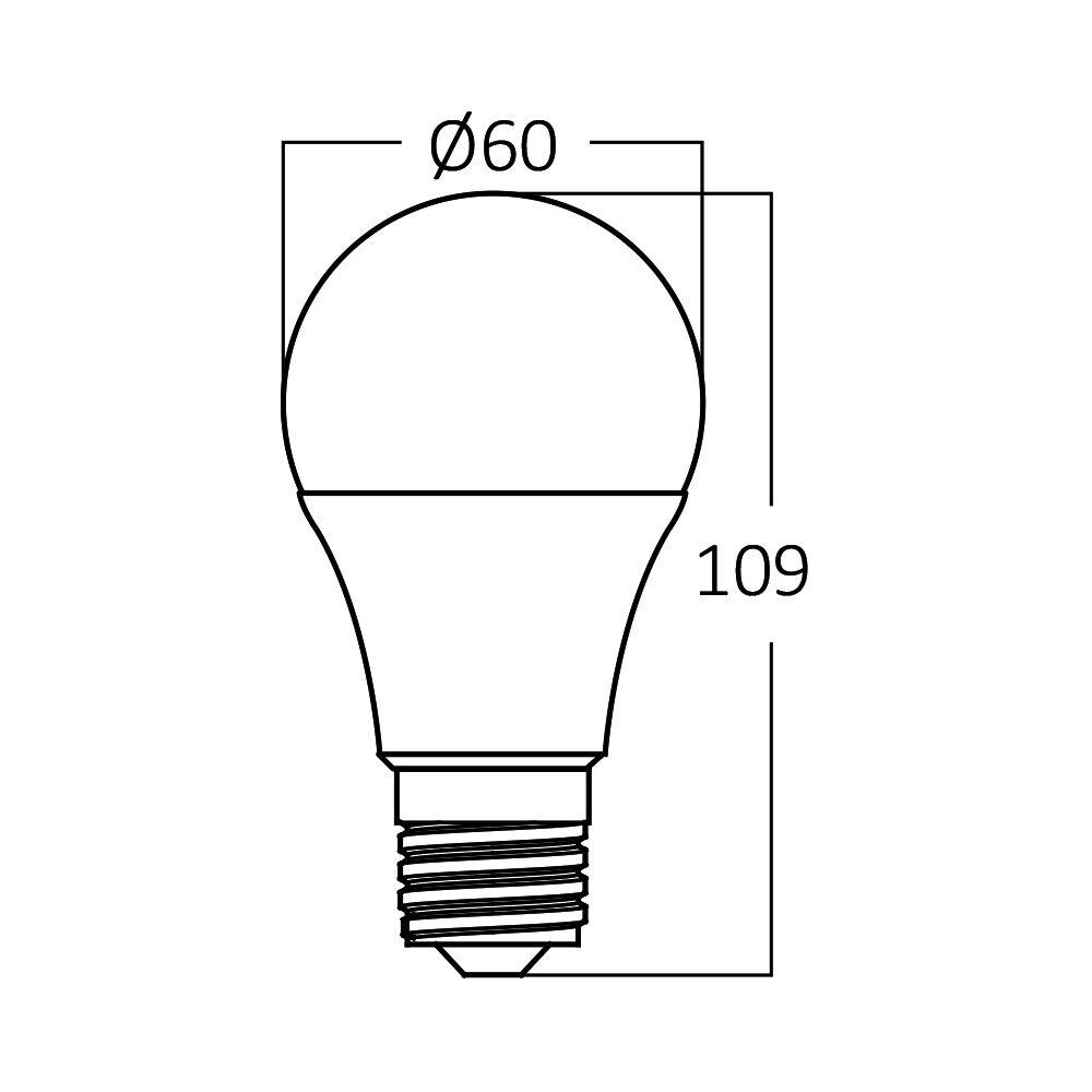 BRY-ADVANCE-12W-E27-A60-PLS-3000K-LED BULB - 3