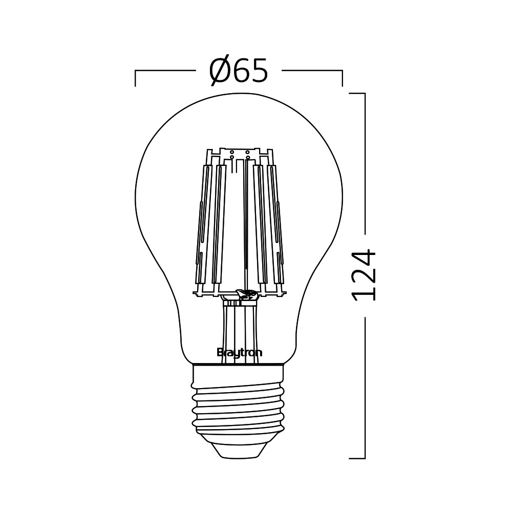 BRY-ADVANCE-13W-E27-A65-CLR-3000K-LED BULB - 3