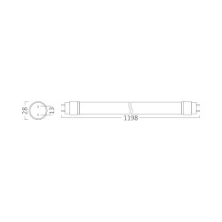 BRY-ADVANCE-18W-G13-DB-T8-GLS-3000K-LED TUBE - 4