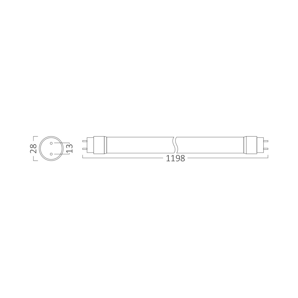 BRY-ADVANCE-18W-G13-DB-T8-GLS-3000K-LED TUBE - 4