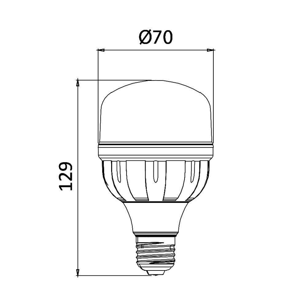 BRY-ADVANCE-20W-E27-T70-3000K-LED BULB - 4