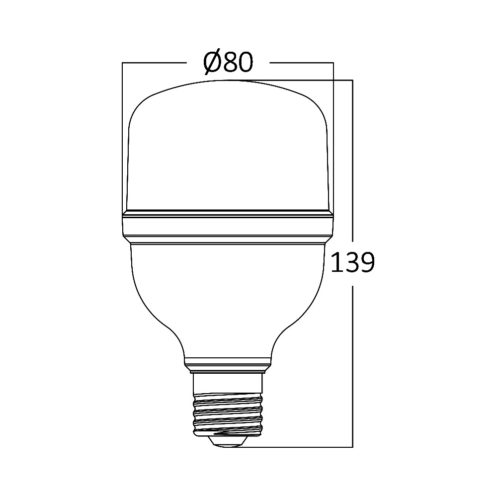 BRY-ADVANCE-20W-E27-T80-PLS-3000K-LED BULB - 3