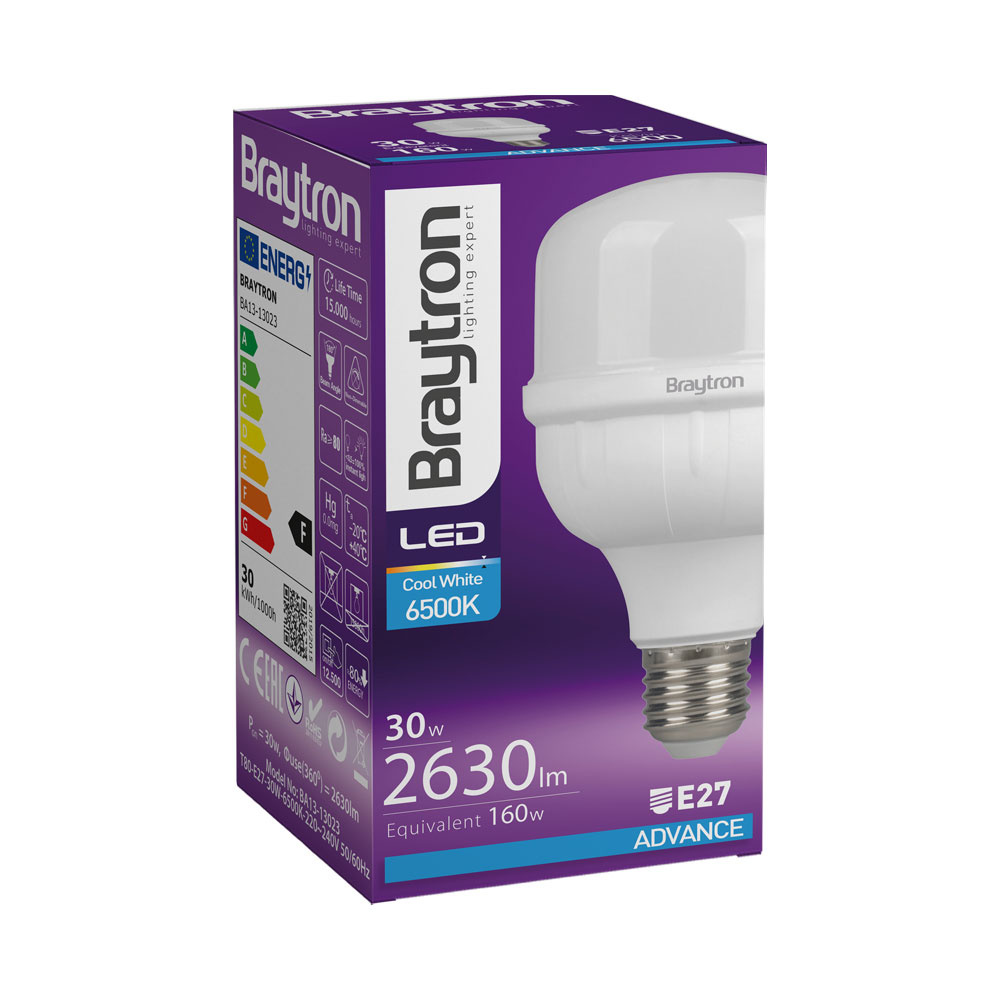 BRY-ADVANCE-30W-E27-T90-6500K-LED BULB - 3