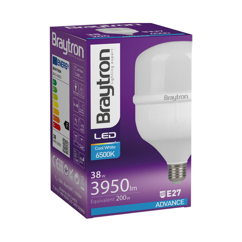 BRY-ADVANCE-38W-E27-T120-6500K-LED BULB - 3