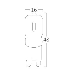 BRY-ADVANCE-3W-G9-240D-220V-DIM-3000K-LED BULB - 3