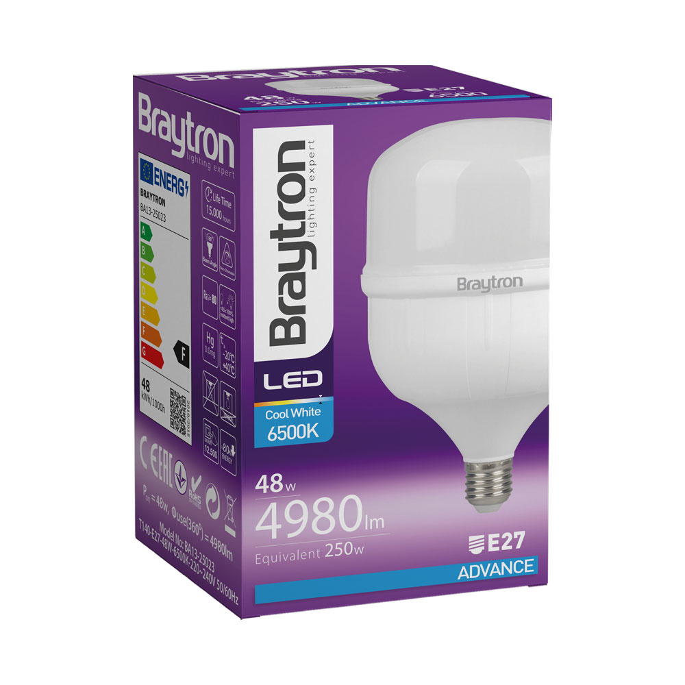 BRY-ADVANCE-48W-E27-T140-6500K-LED BULB - 3