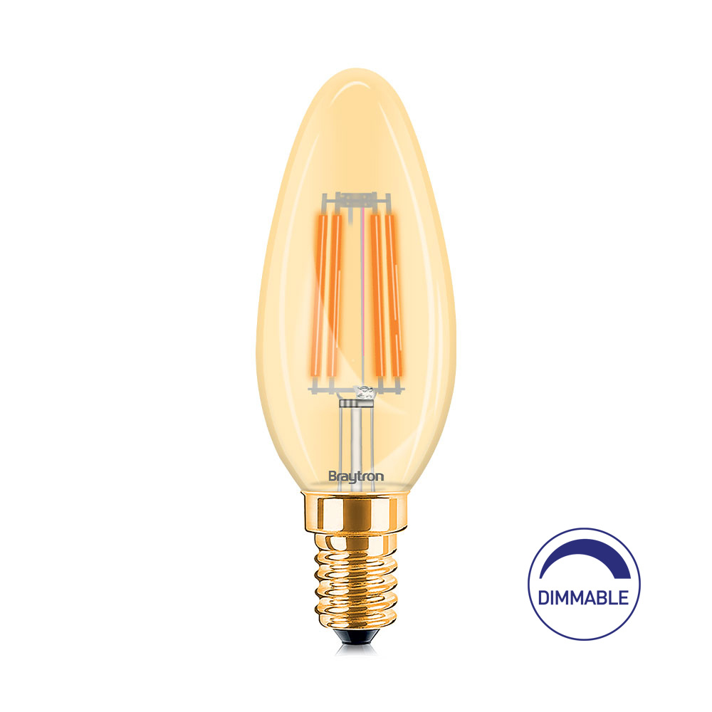 BRY-ADVANCE-4W-E14-C35-AMB-DIM-2200K-LED BULB - 1