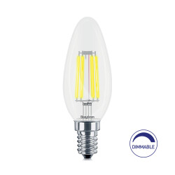 BRY-ADVANCE-4W-E14-C35-CLR-DIM-3000K-LED BULB - 1