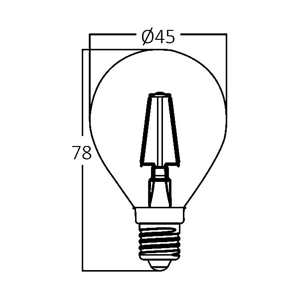 BRY-ADVANCE-4W-E14-P45-CLR-3000K-LED BULB - 4