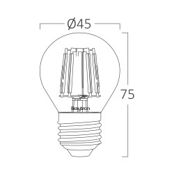 BRY-ADVANCE-4W-E27-G45-AMB-2200K-LED BULB - 4