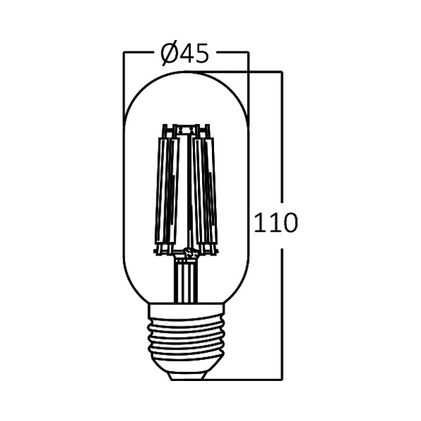 BRY-ADVANCE-4W-E27-T45-AMB-2200K-LED BULB - 4