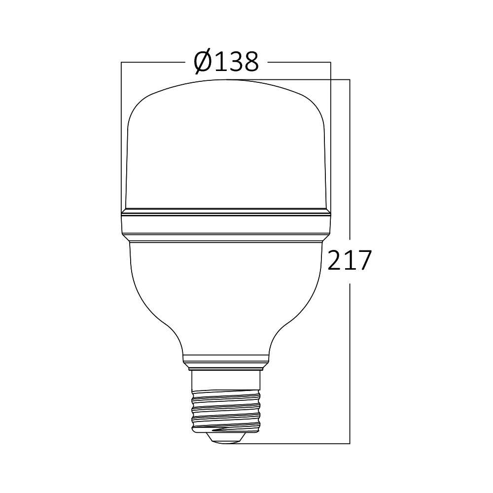 BRY-ADVANCE-50W-E27-T140-PLS-4000K-LED BULB - 3