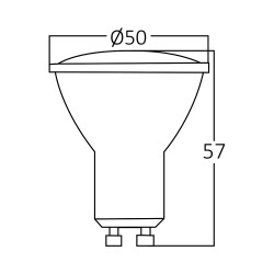 BRY-ADVANCE-5W-DM-GU10-38D-3000K-LED BULB - 3