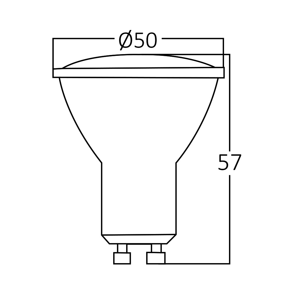 BRY-ADVANCE-5W-DM-GU10-38D-3000K-LED BULB - 3