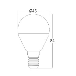 BRY-ADVANCE-5W-E14-P45-3000K-LED BULB - 4