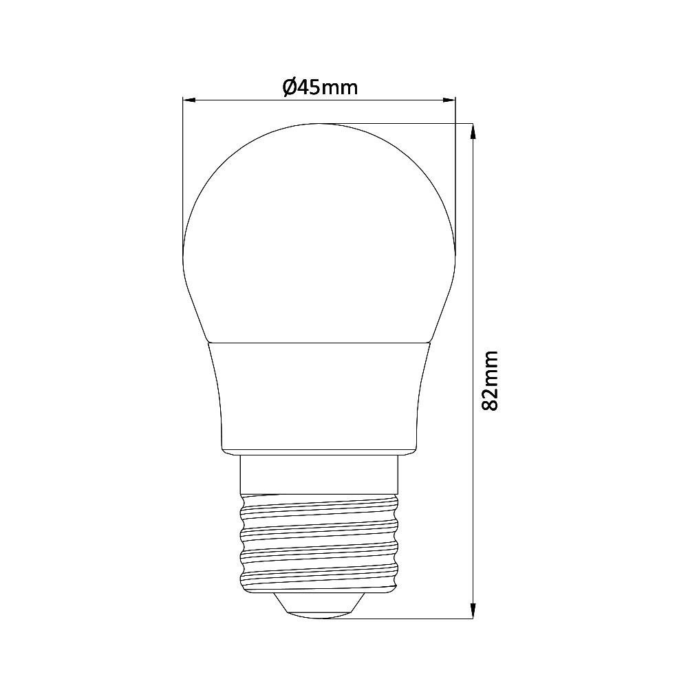 BRY-ADVANCE-5W-E27-G45-3000K-LED BULB - 4