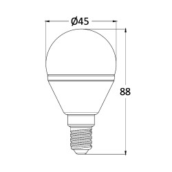 BRY-ADVANCE-6,5W-E14-P45-3000K-LED BULB - 4