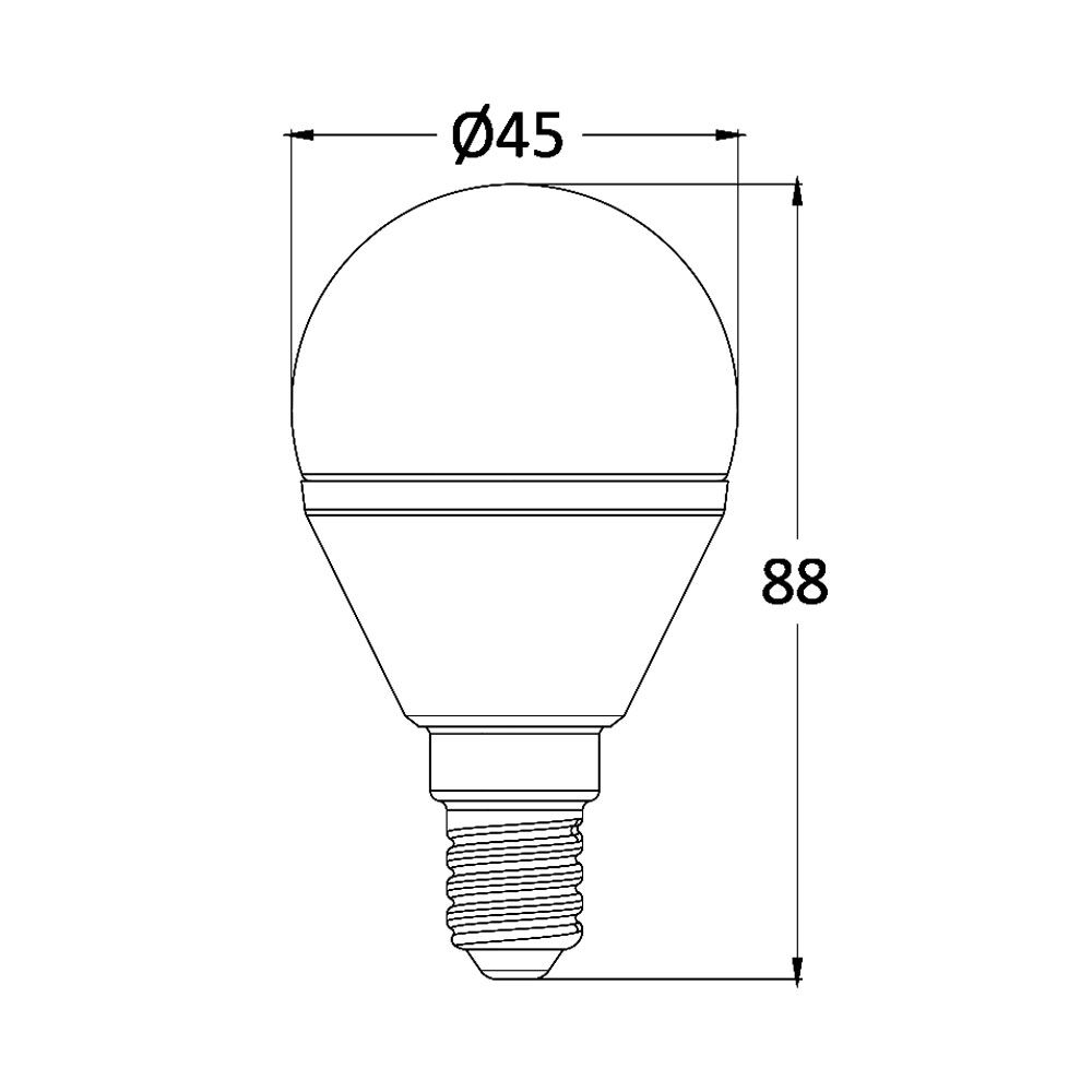 BRY-ADVANCE-6,5W-E14-P45-3000K-LED BULB - 4