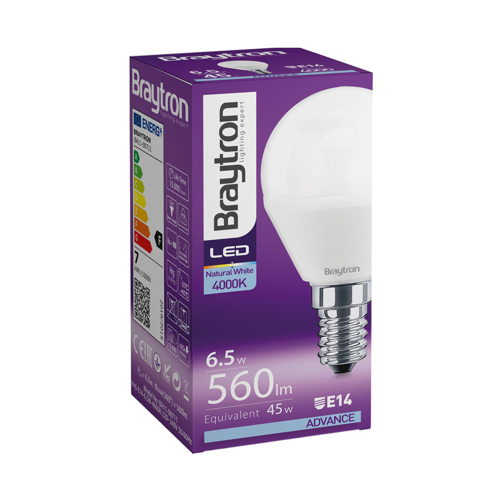 BRY-ADVANCE-6,5W-E14-P45-4000K-LED BULB - 3