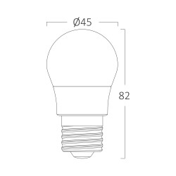 BRY-ADVANCE-6,5W-E27-G45-3000K-LED BULB - 4