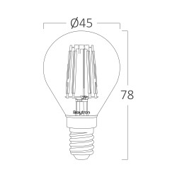 BRY-ADVANCE-6W-E14-P45-CLR-3000K-LED BULB - 3