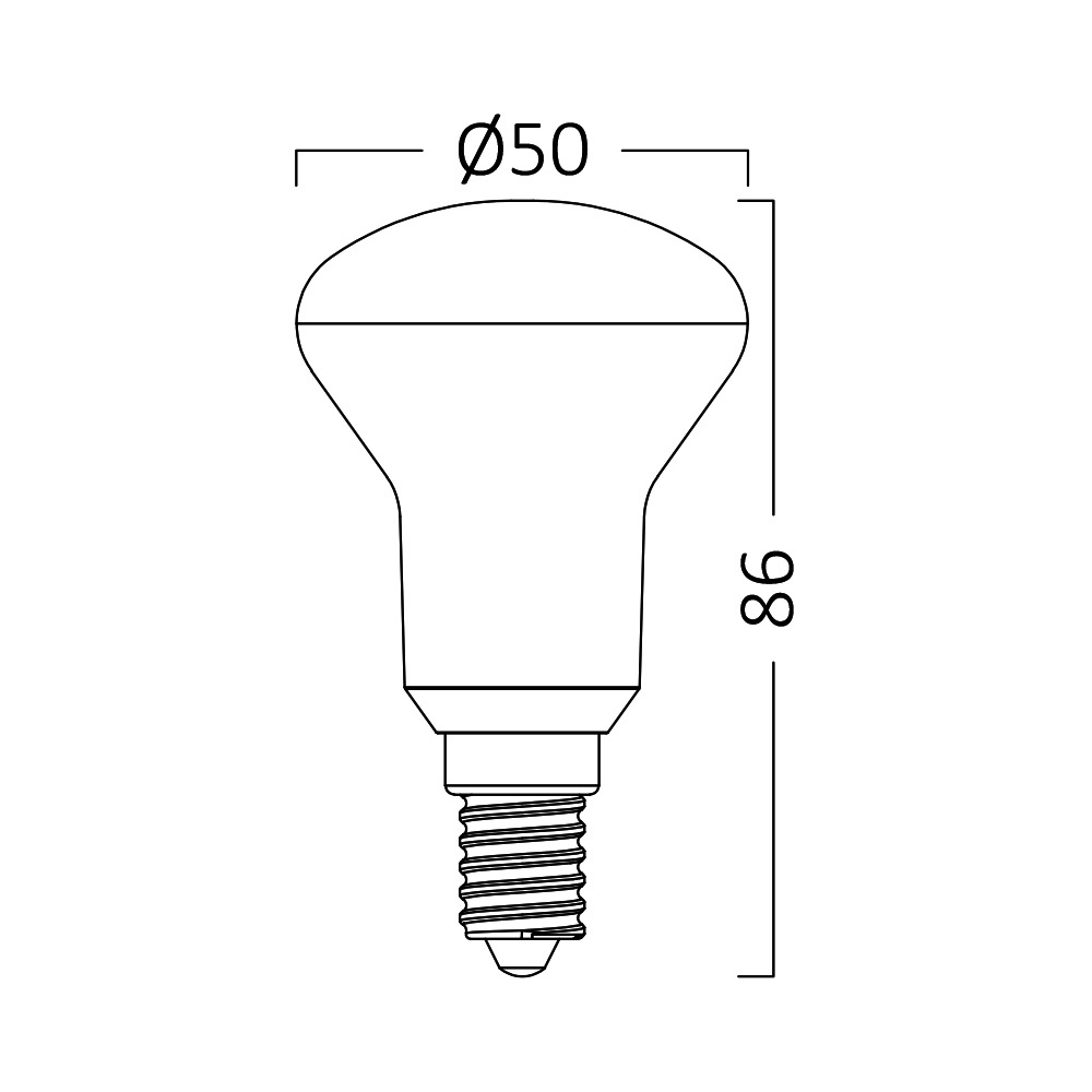 BRY-ADVANCE-6W-E14-R50-3000K-LED BULB - 4