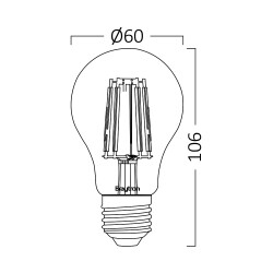 BRY-ADVANCE-6W-E27-A60-CLR-2700K-LED BULB - 3