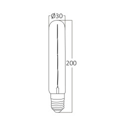 BRY-ADVANCE-6W-E27-T30-2200K-LED BULB - 4