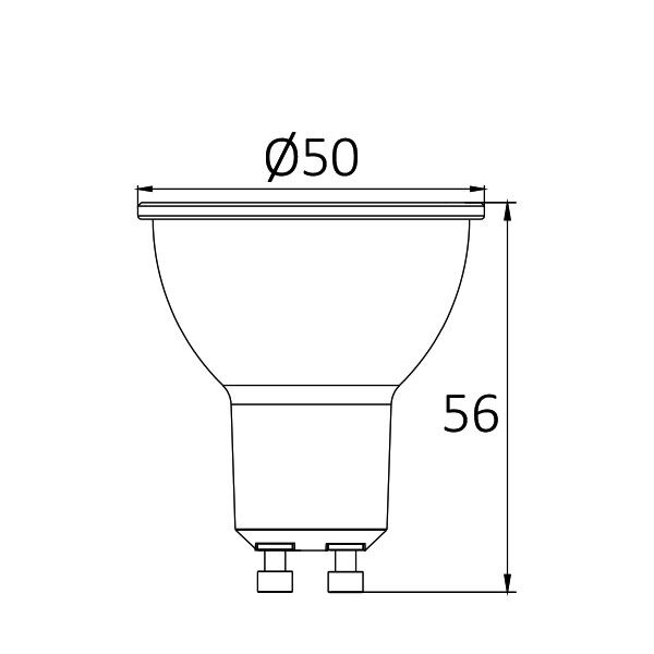 BRY-ADVANCE-6W-GU10-38D-DIM-3000K-LED BULB - 5