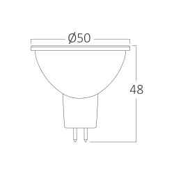 BRY-ADVANCE-7W-GU5.3-110D-3000K-LED BULB - 5