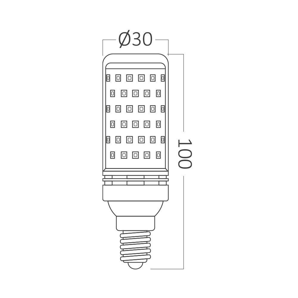 BRY-ADVANCE-8,5W-E14-T30-CLR-3000K-LED BULB - 3