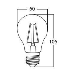 BRY-ADVANCE-8W-E27-A60-CLR-DIM-3000K-BULB - 4