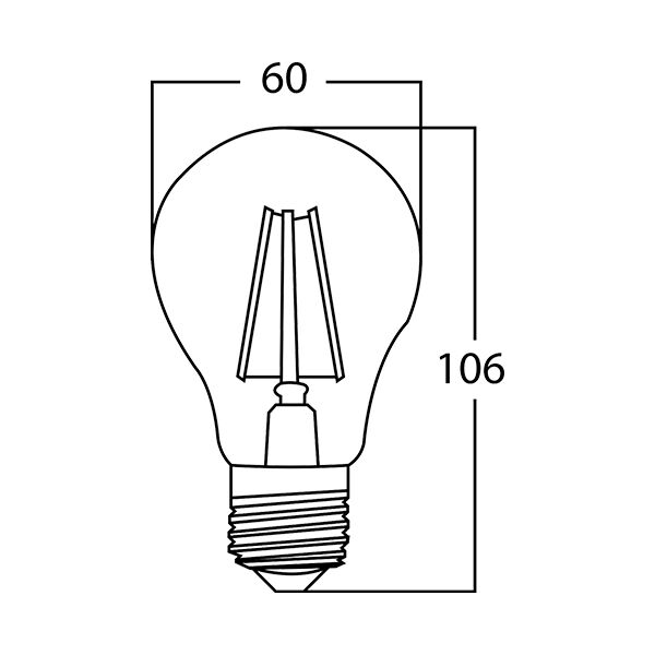 BRY-ADVANCE-8W-E27-A60-CLR-DIM-3000K-BULB - 4