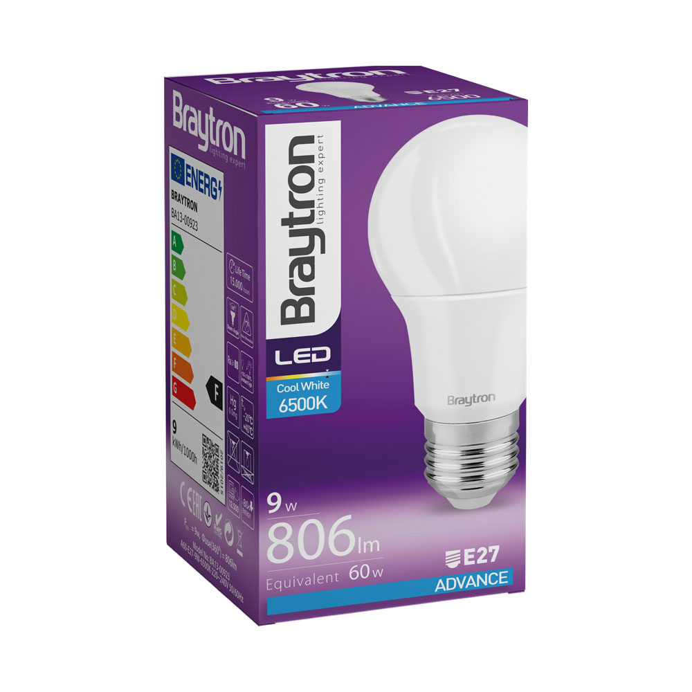 BRY-ADVANCE-9W-E27-A60-6500K-LED BULB - 3