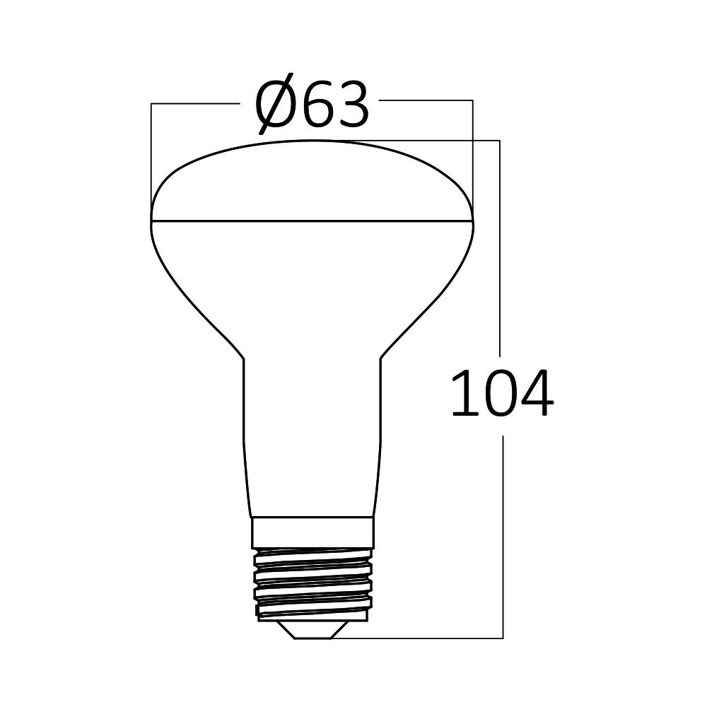 BRY-ADVANCE-9W-E27-R63-3000K-LED BULB - 4