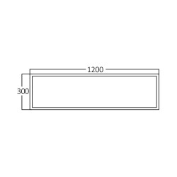 BRY-ALM-300x1200-WHT-SURFACE FRAME - 3