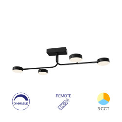 BRY-ARCANA-CL-32W-4H-BLC-RMT-CEILING LIGHT - 1