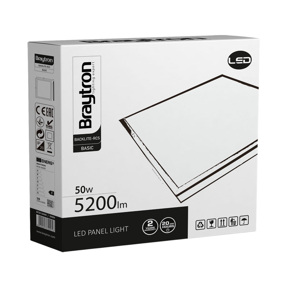 BRY-BACKLITE-RC-50W-595x595-WHT-3000K-LED PANEL - 5