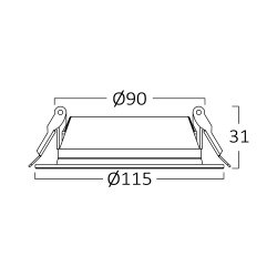 BRY-BASIC-12W-4INC-BLC-3000K-LED PANEL - 4