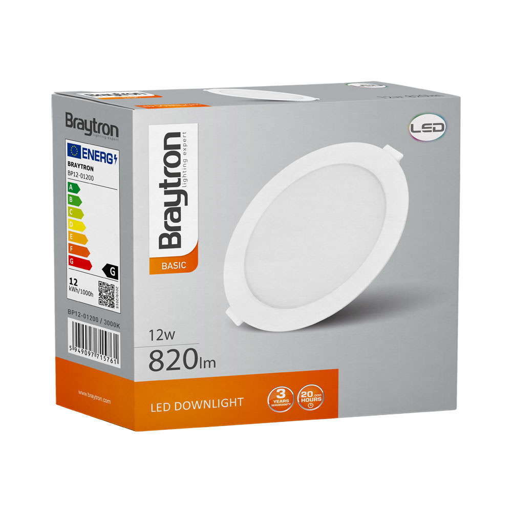 BRY-BASIC-12W-4INC-WHT-3000K-LED DOWN - 5