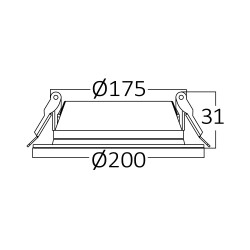 BRY-BASIC-20W-7INC-WHT-3000K-LED DOWN - 6